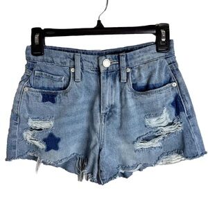 Blank NYC Denim Jean Star Shorts Size 24/25